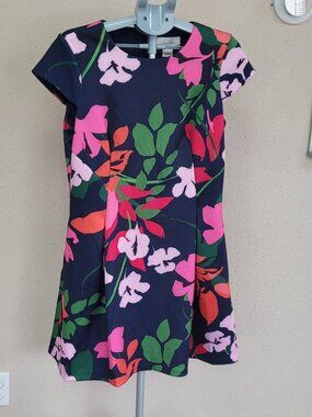 Willow Glenn Women's Floral Mid Length Spring Summer Dress sz 14